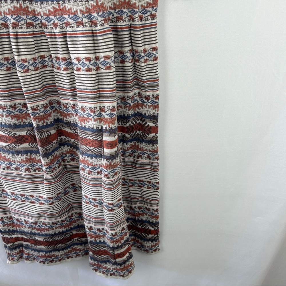 Peruvian Connection geometric jacquard stripe pima sweater dress size S/M READ - Picture 6 of 8